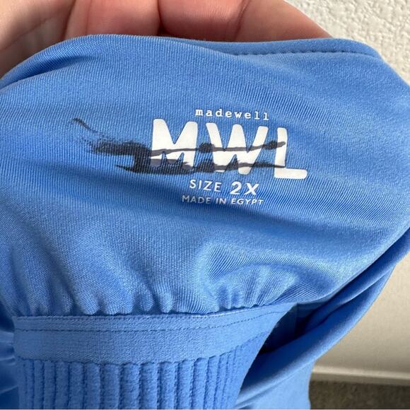 Madewell Womens Flex 2.0 Fitness Dress in Oasis Blue Size 2X - Picture 3 of 8